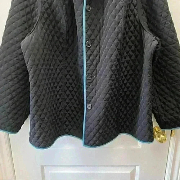 Vintage Utility Barn Jacket Chore Coat Quilted Reversible Green Black 16 2X - Picture 13 of 16